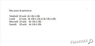 Horaires